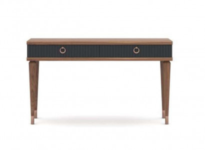 Modern console table with drawers luxury natural walnut - anthracite